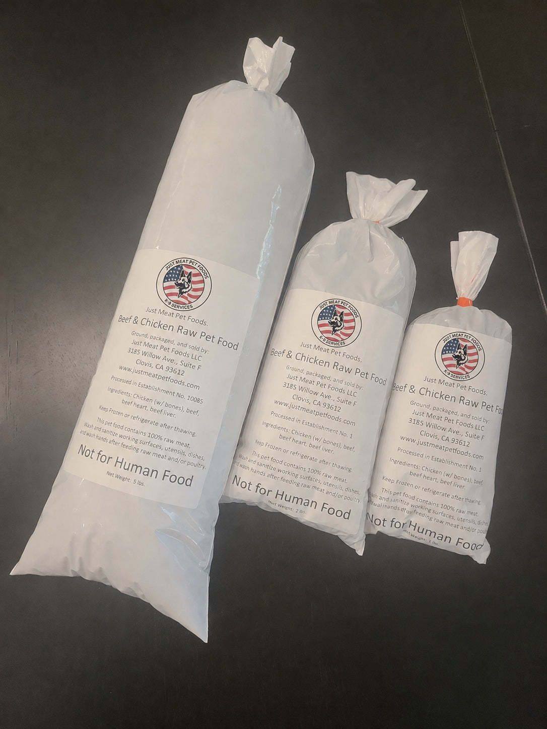 Beef and Chicken Recipe raw meat - 1 Pound Bag